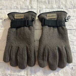 FAHRENHEIT ALASKA MENS COTTON BLEND GLOVES GREY GREEN AND BLACK M/L